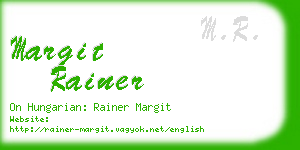 margit rainer business card